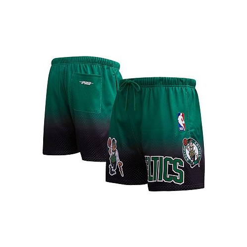 Pro Standard Mens Purple Kelly Green Boston Celtics Ombre Mesh Shorts
