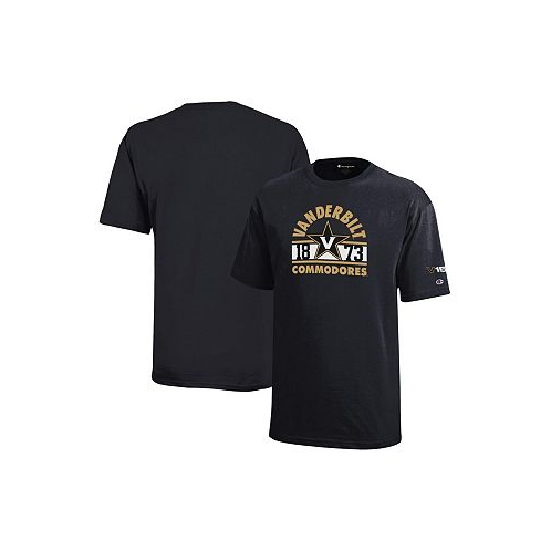 Champion Big Boys Black Vanderbilt Commodores 150th Anniversary T-shirt