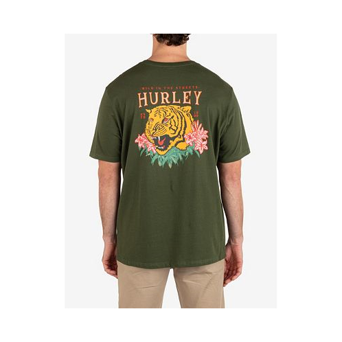 Hurley Mens Everyday Tiger Palm Short Sleeve T-shirt