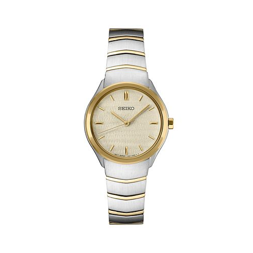 Seiko Womens Essentials Two-Tone Stainless Steel Bracelet Watch 30mm