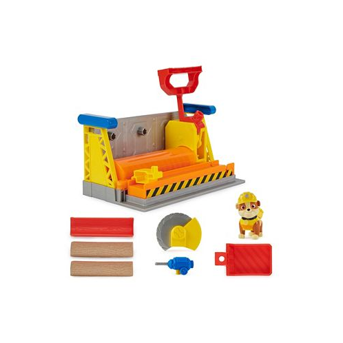 Rubble & Crew Rubbles Workshop Playset Construction Toys with Kinetic Build-It Sand Rubble Action Figure