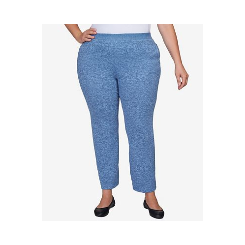 Alfred Dunner Plus Size Comfort Zone Comfort Fit Knit Short Length Pants