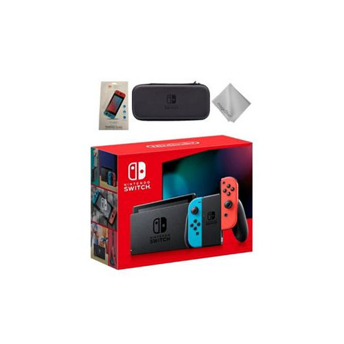 Nintendo Switch Gaming Console With Neon Blue Joy-Con Controllers & 3 piece Accessories kit