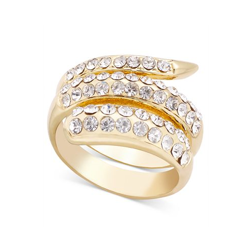 I.N.C. International Concepts Gold-Tone Crystal Wrap Ring