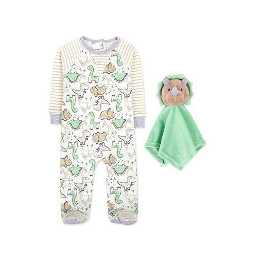 Baby Essentials Baby Boys Footed Coverall with Lovey Set