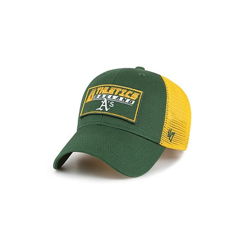 47 Brand Big Boys and Girls Green Gold Oakland Athletics Levee MVP Trucker Adjustable Hat