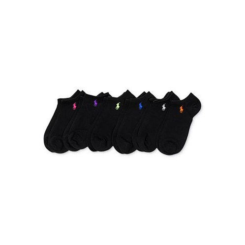 Polo Ralph Lauren Womens 6-Pk. Flat Knit Low-Cut Socks