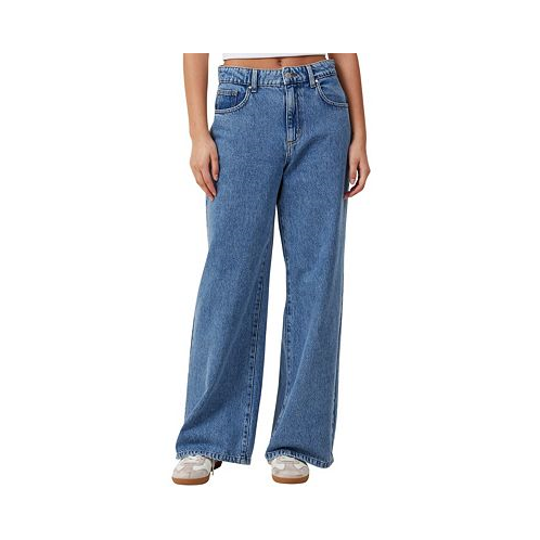 COTTON ON Womens Relaxed Wide Leg Jeans