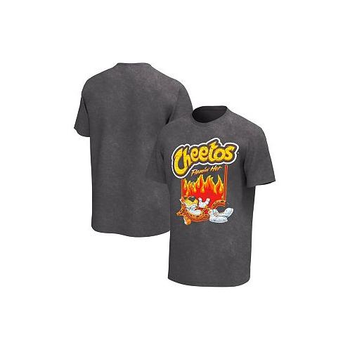 Philcos Mens Black Distressed Cheetos Flamin Hot Washed T-shirt