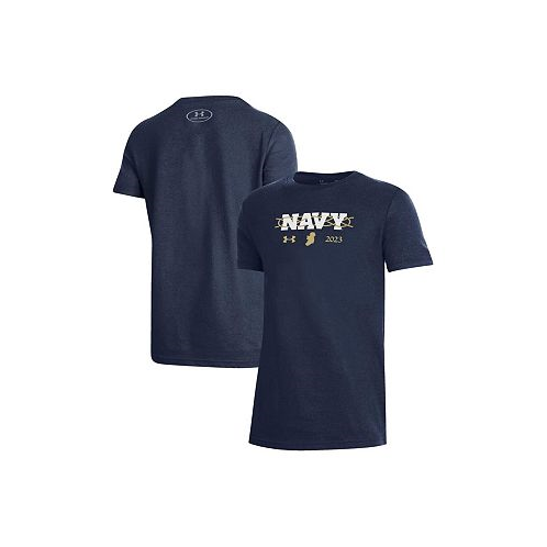 Under Armour Big Boys Navy Navy Midshipmen 2023 Aer Lingus College Football Classic Performance Cotton T-shirt