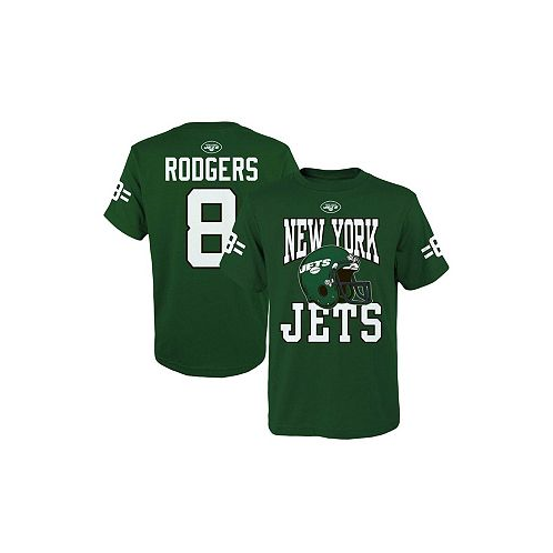 Outerstuff Big Boys Aaron Rodgers Green New York Jets Helmet T-shirt