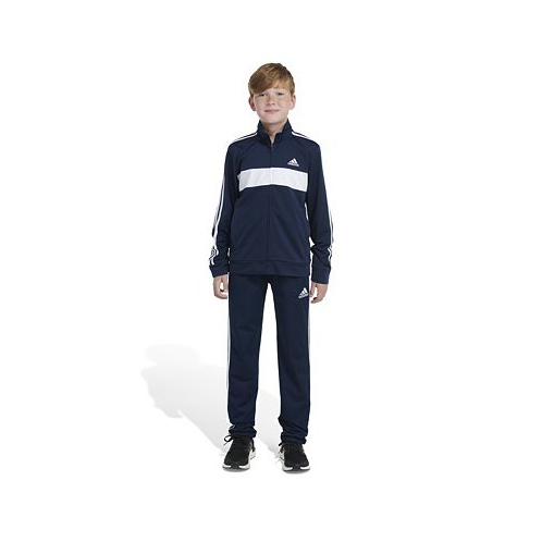 Adidas Big Boys Long Sleeve Color Block Tricot Jacket