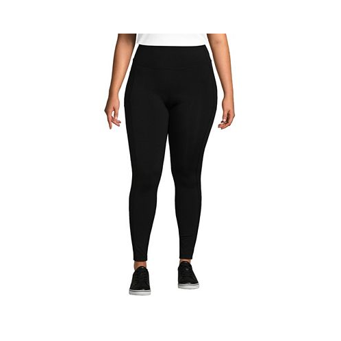 Lands End Womens Plus Size Active High Impact Pocket Leggings