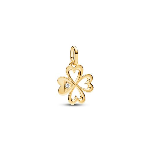 Pandora ME Cubic Zirconia Heart Four-Leaf Clover Medallion Charm