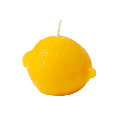Ventray Lemon Shaped 3 Scented Candle - Yellow