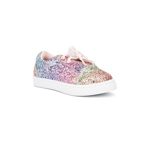 Olivia Miller Girls Toddler Rainbow Glitter Sneaker