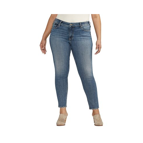 Silver Jeans Co. Plus Size Suki Mid-Rise Curvy-Fit Skinny Jeans