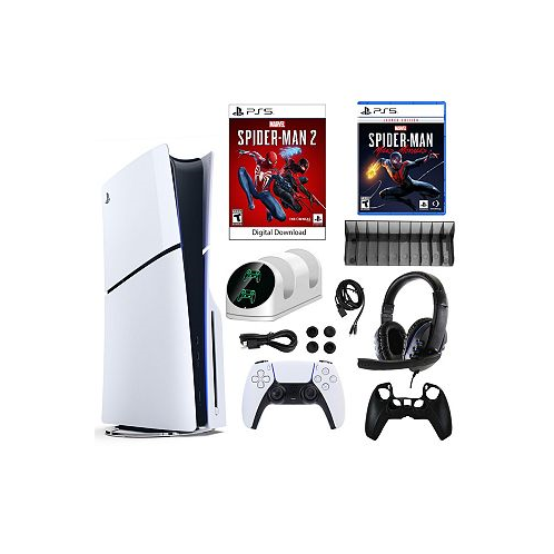 PlayStation PS5 Spider Man 2 Console with Miles Morales Game and Accessories Kit
