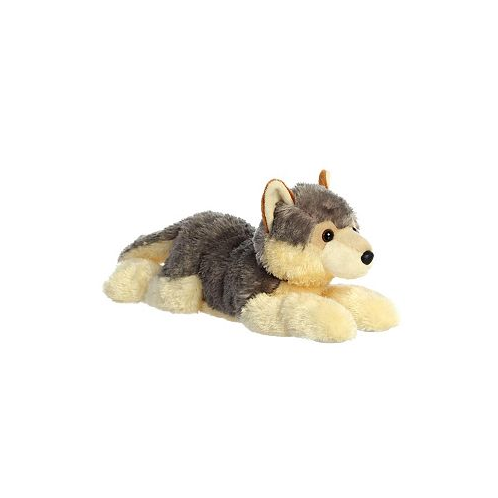 Aurora Large Wily Wolf Grand Flopsie Adorable Plush Toy Gray 16.5