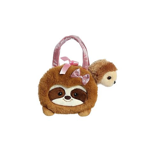 Aurora Small Minty Sloth Fancy Pals Fashionable Plush Toy Brown 7