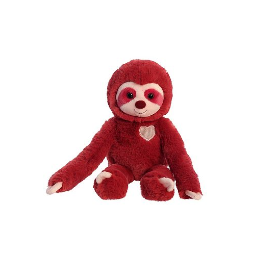 Aurora Medium Sweety Sloth Valentine Heartwarming Plush Toy Red 12