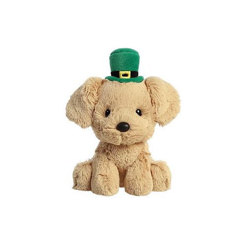 Aurora Small Golden Lab St. Patricks Day Whimsical Plush Toy Brown 6