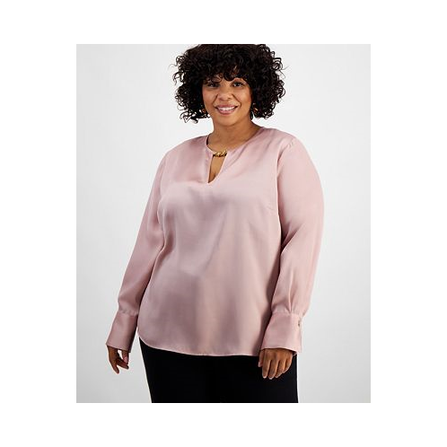 I.N.C. International Concepts Plus Size Long-Sleeve Top