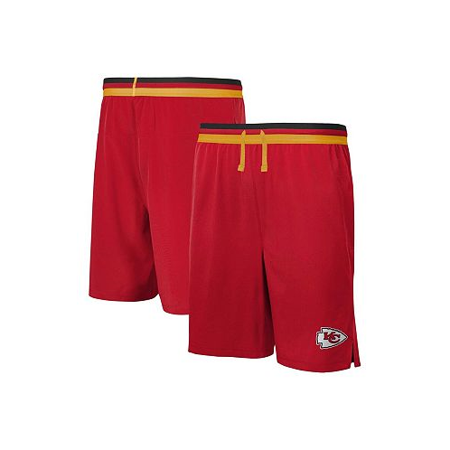 Outerstuff Mens Red Kansas City Chiefs Cool Down Tri-Color Elastic Training Shorts