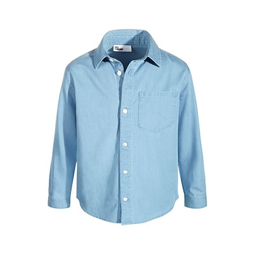 Epic Threads Toddler and Little Boys Long-Sleeve Cotton Chambray Shirt