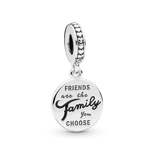 Pandora Sterling Silver Friends Are Family Dangle Charm