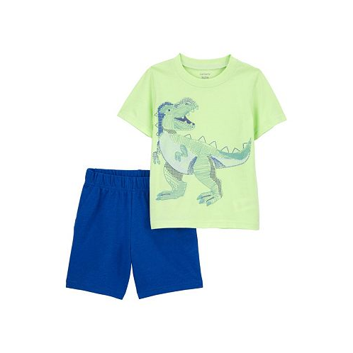 Carters Baby Boys Dinosaur T-shirt and Shorts 2 Piece Set