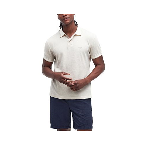 Barbour Mens Powburn Jacquard Short Sleeve Polo Shirt