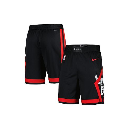 Nike Mens Black Chicago Bulls 2023/24 City Edition Swingman Shorts
