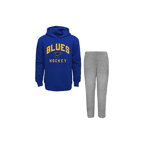 Outerstuff Toddler Boys Blue Heather Gray St. Louis Blues Play by Play Pullover Hoodie and Pants Set