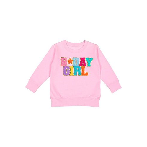 Sweet Wink Little and Big Girls Birthday Girl Patch Sweatshirt