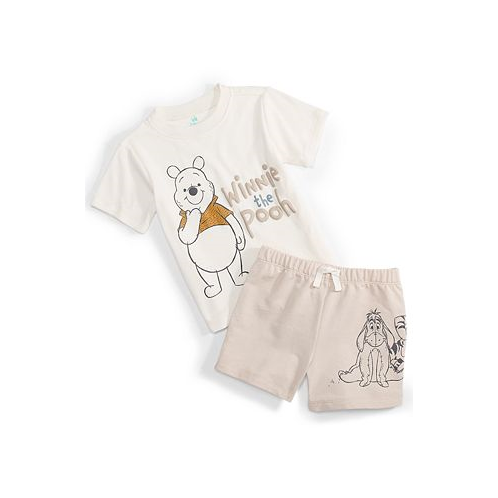Disney Baby Boys Winnie the Pooh 2-Pc. Graphic T-Shirt & Shorts Set