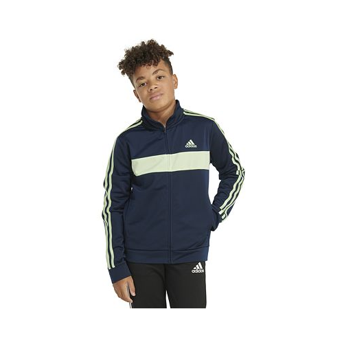 Adidas Big Boys Long-Sleeve Full-Zip Colorblocked Tricot Jacket