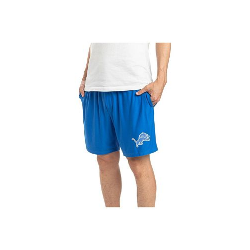 Concepts Sport Mens Blue Detroit Lions Gauge Jam Two-Pack Shorts Set