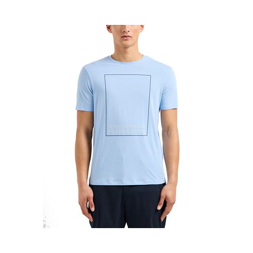 A|X Armani Exchange Mens Regular-Fit Limited Edition Milano Box Logo T-Shirt
