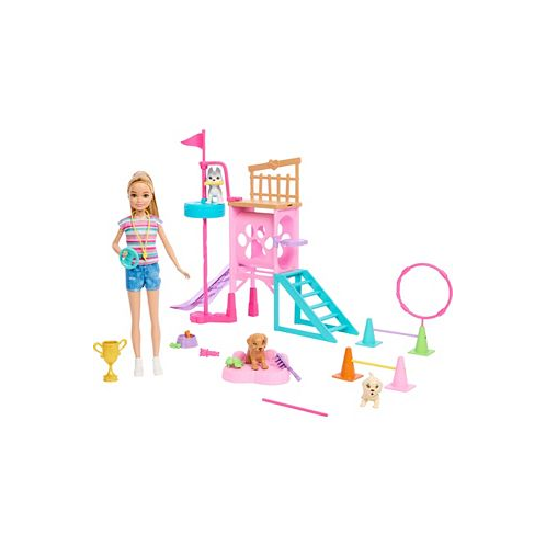 Barbie and Stacie to the Rescue Puppy Playground Play Set with Doll 3 Pet Dog Figures and Accessories