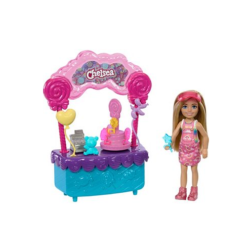 Barbie Chelsea Doll and Lollipop Stand 10-Piece Toy Play Set with Accessories