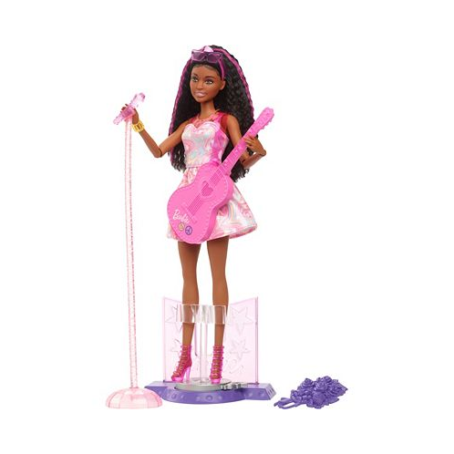 Barbie 65th Anniversary Careers Pop Star Doll and 10 Accessories Including Stage with Movement Feature