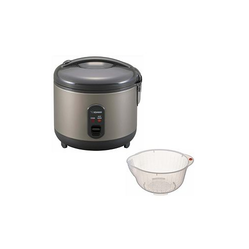 Zojirushi Rice Cooker and Warmer 5.5-Cup (Uncooked) Bundle with Washing Bowl