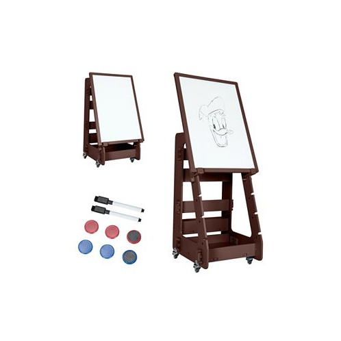 SUGIFT Multifunctional Kids Standing Art Easel with Dry-Erase Board