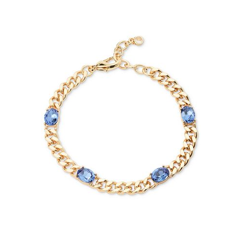 On 34th Crystal Station Chain Link Bracelet