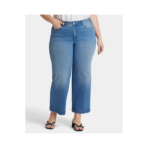NYDJ Plus Size Teresa Wide Leg Ankle Jeans