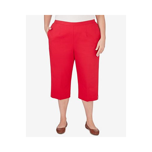 Alfred Dunner Plus Size All American Twill Capri Pants with Pockets
