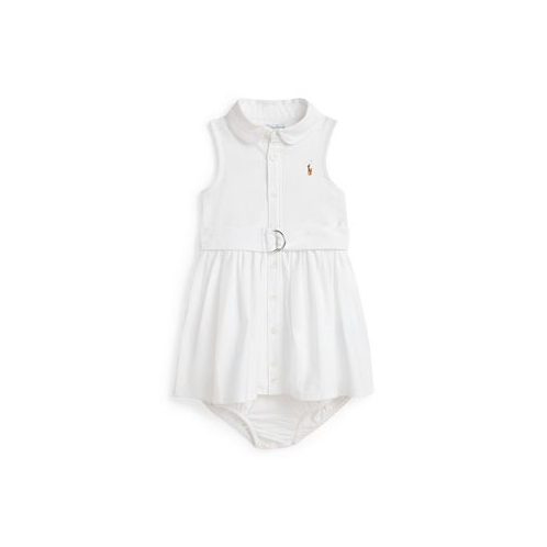 Polo Ralph Lauren Baby Girls Belted Cotton Oxford Shirtdress
