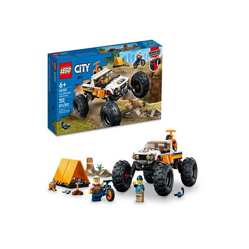 LEGO City Great Vehicles 4x4 Off-Roader Adventures 60387 Toy Building Set with 2 Minifigures and Animal Figure