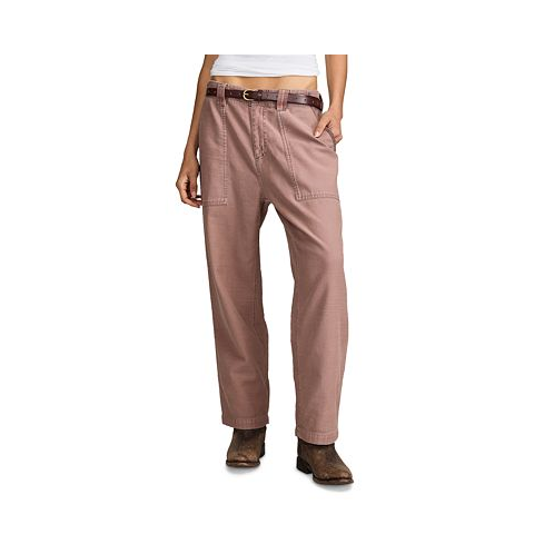 Lucky Brand Womens Easy Utility-Pocket Mid-Rise Pants